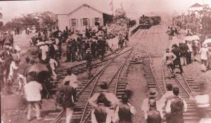 Pietermaritzburg arrival of first train